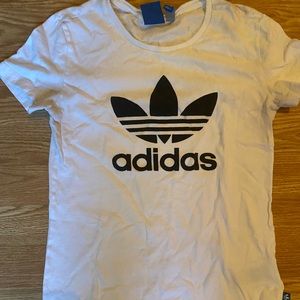 WHITE ADIDAS SHIRT